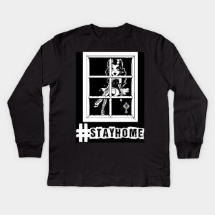 #Stayhome Kids Long Sleeve T-Shirt